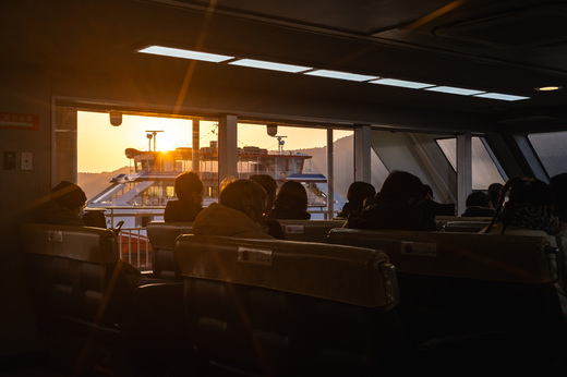 Morning ferry to Miyajima